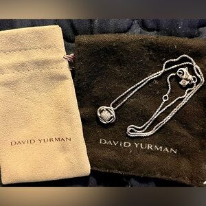 David Yurman infinity pendant necklace with diamonds
